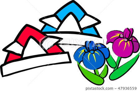 海豚的摺紙虹膜節日頭盔 47936559