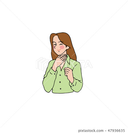 Lady whose throat is getting better Lady whose throat is getting better 47936635