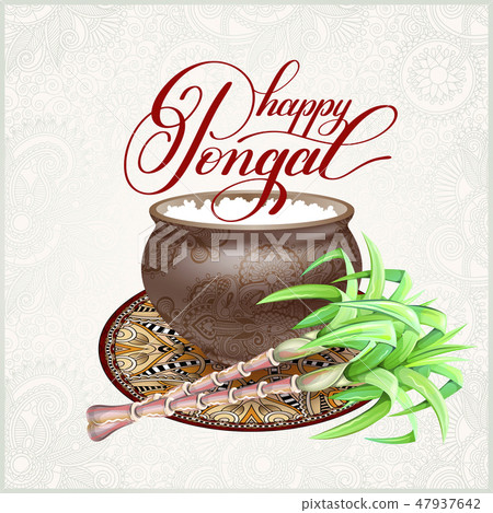 happy Pongal greeting card happy Pongal greeting card 47937642