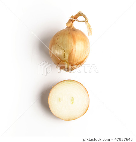Onion isolated on white 47937643