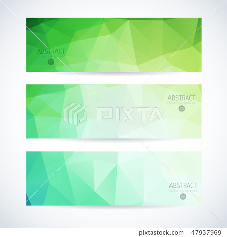 Vector banners set abstract triangle background Vector banners set abstract triangle background 47937969