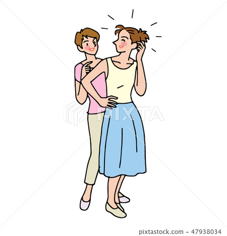 A woman surprised to become slim A woman surprised to become slim 47938034