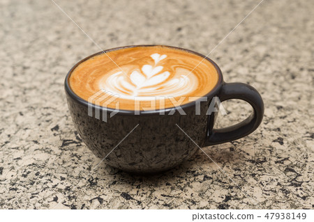 Hot coffee cup. strong coffee on wooden table. Hot coffee cup. strong coffee on wooden table. 47938149