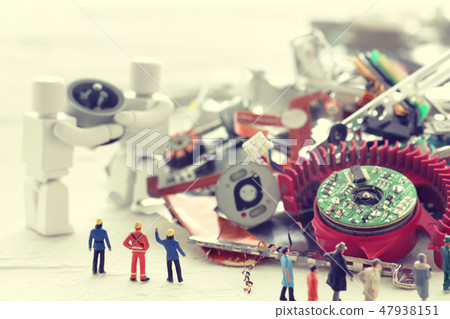 AI robot that helps human beings to clean up debris 47938151