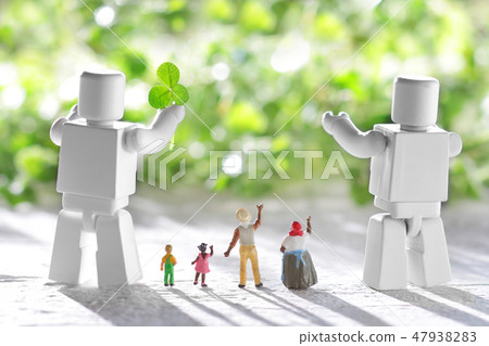 人類和機器人共存的光明未來社會 47938283