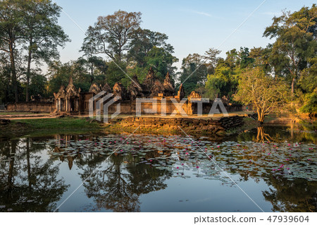 Banteay Srei is a Hindu temple dedicated to Shiva in Angkor, Cambodia 47939604