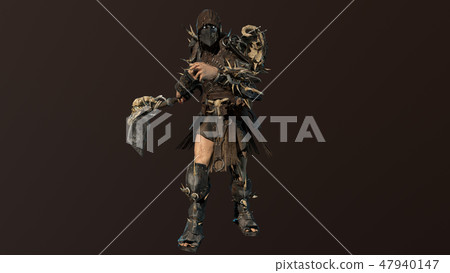 fierce orc fighter 3d render fierce orc fighter 3d render 47940147