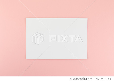 Blank A4 paper sheet mockup on pink background Blank A4 paper sheet mockup on pink background 47940254