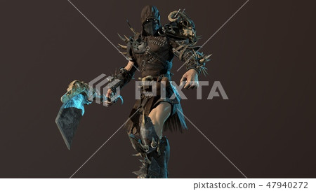 fierce orc fighter 3d render fierce orc fighter 3d render 47940272