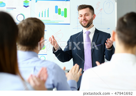 Young handsome teacher man in suit with 47941692