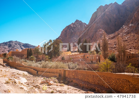 Church and monastery in Saint Catherine Egypt, Sinai 47941738