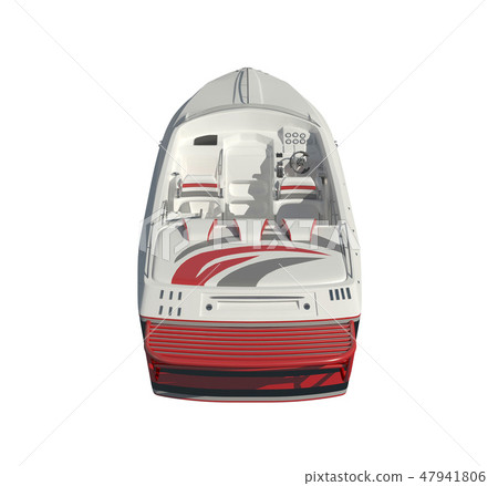 Speedboat Isolated on white background 3D illustration Speedboat Isolated on white background 3D illustration 47941806