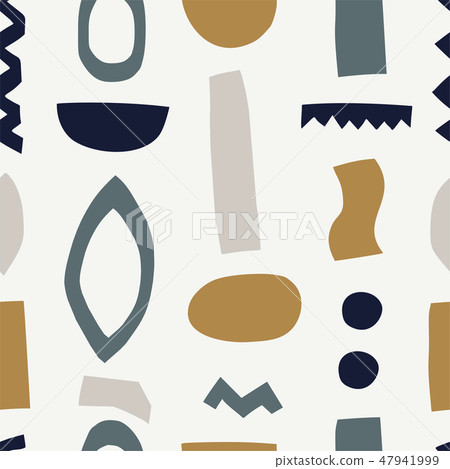Seamless pattern with cut out elements. Seamless pattern with cut out elements. 47941999