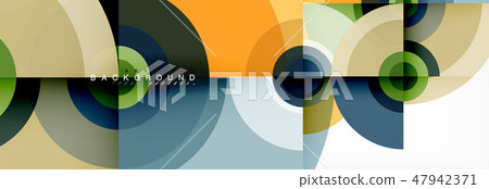 Modern circle background 47942371