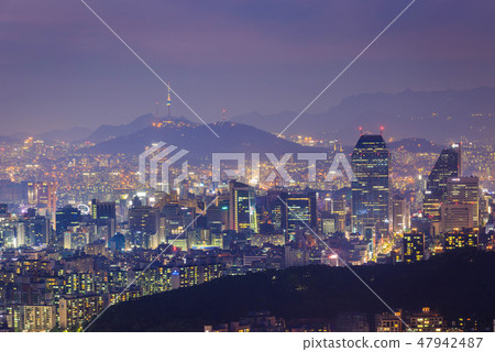 Seoul city , South Korea Seoul city , South Korea 47942487