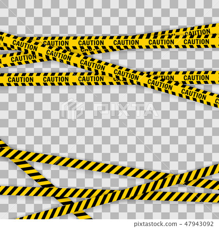 Police Line Set on a white background Police Line Set on a white background 47943092