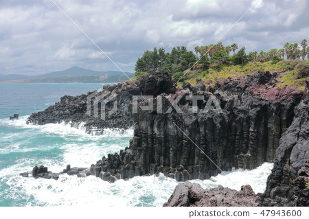 Daepo-dong Jangseoljeori,火山岩,海灘,海浪, Daepo-dong Jangseoljeori,火山岩,海灘,海浪, 47943600