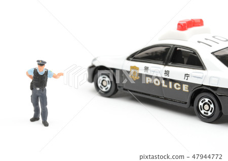 Police officer and police car 47944772
