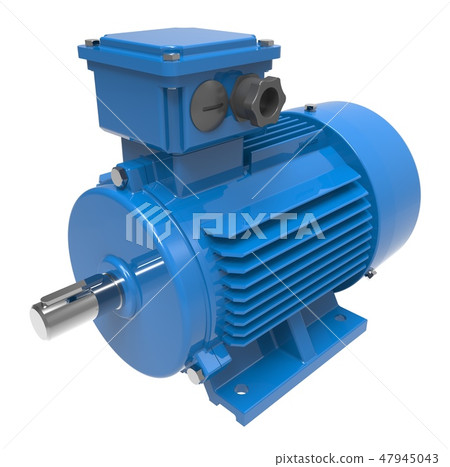 Electric water pump 3d illustration isolated on the white background 47945043