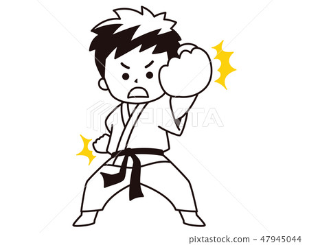 Karate house man 47945044