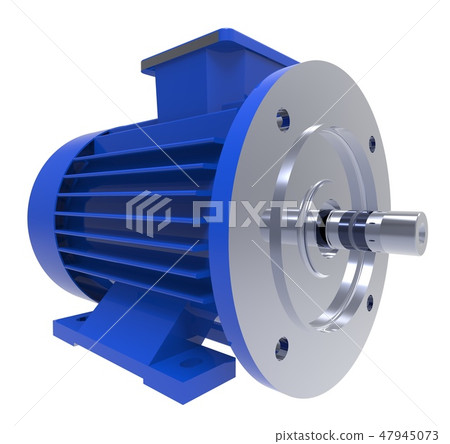 Electric water pump 3d illustration isolated on the white background 47945073