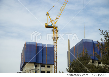 新公寓建築工地 新公寓建築工地 47945585