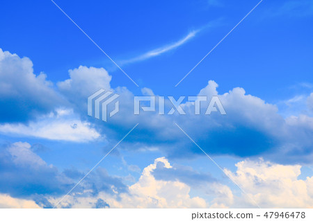 blue sky vivid with cloud in summer art of nature blue sky vivid with cloud in summer art of nature 47946478