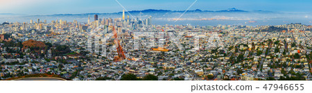 Panoramic view of the San Francisco city. 47946655