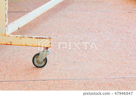 black rubber wheel rusty old small metal black rubber wheel rusty old small metal 47946847