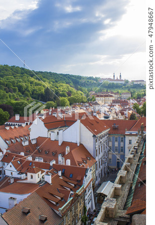 View of Prague from the tower of the Cathedral  47948667