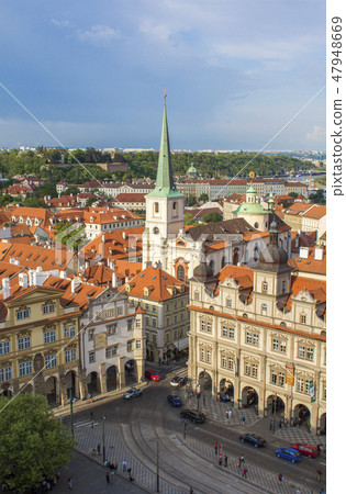 View of Prague from the tower of the Cathedral  47948669