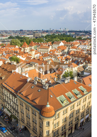 View of Prague from the tower of the Cathedral  47948670