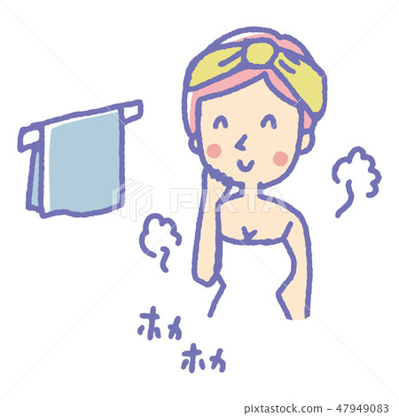 After bath [Line drawing/Series] 47949083