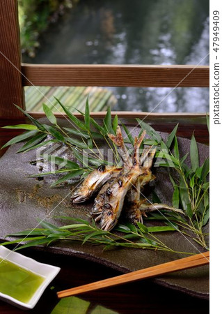 Salt-grilled salmon 47949409