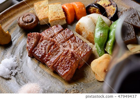 Steaks and meat dishes 47949437