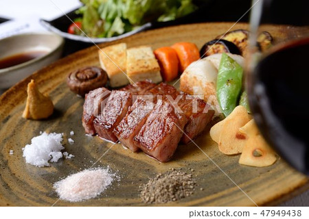 Steaks and meat dishes 47949438