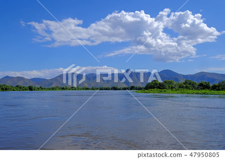 Rio Paraguay River between Corumba and Porto Jofre, Pantanal landscape, Mato Grosso do Sul, Brazil Rio Paraguay River between Corumba and Porto Jofre, Pantanal landscape, Mato Grosso do Sul, Brazil 47950805