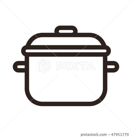 Kitchen pot icon Kitchen pot icon 47951770