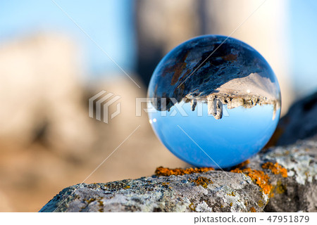 Upside down landscape of Pobiti Kamani 47951879