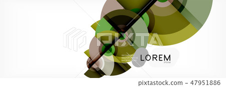 Round shapes vector abstract background. Trendy circle shapes composition vector 47951886