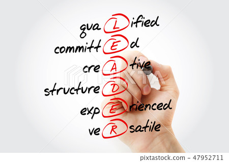 LEADER - acronym, business concept background LEADER - acronym, business concept background 47952711