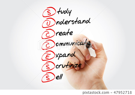 Success acronym with marker, business concept 47952718