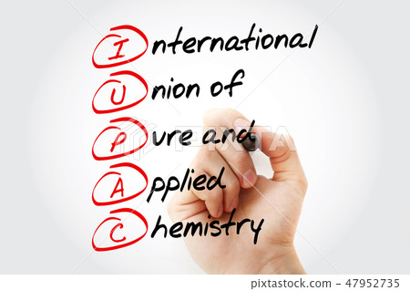 IUPAC acronym with marker, concept background IUPAC acronym with marker, concept background 47952735