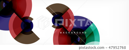Round circles and triangles abstract background Round circles and triangles abstract background 47952768