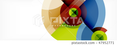 Minimal geometric circles and triangles abstract background, techno modern design, poster template Minimal geometric circles and triangles abstract background, techno modern design, poster template 47952771