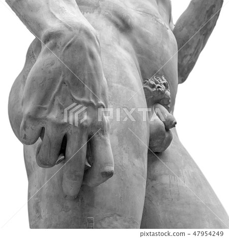 Detail of the statue of David by Michelangelo 47954249