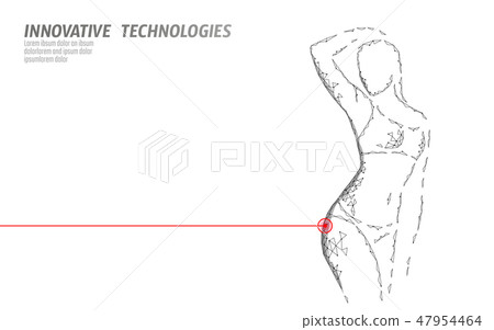 Woman slim shape silhouette low poly. Fitness beauty girl graceful body. Weigh lose laser cellulite Woman slim shape silhouette low poly. Fitness beauty girl graceful body. Weigh lose laser cellulite 47954464