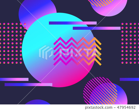 Geometric seamless pattern with gradient shapes Geometric seamless pattern with gradient shapes 47954692