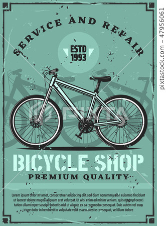 Bicycle rent, repair and fixing service 47956061