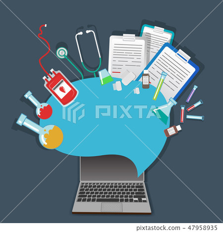 Medical Questions Vector Medical on-line questionnaire , vector - Stock Illustration [47958935 ...